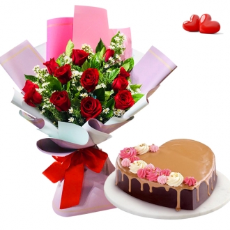 send flower with cake to Philippines